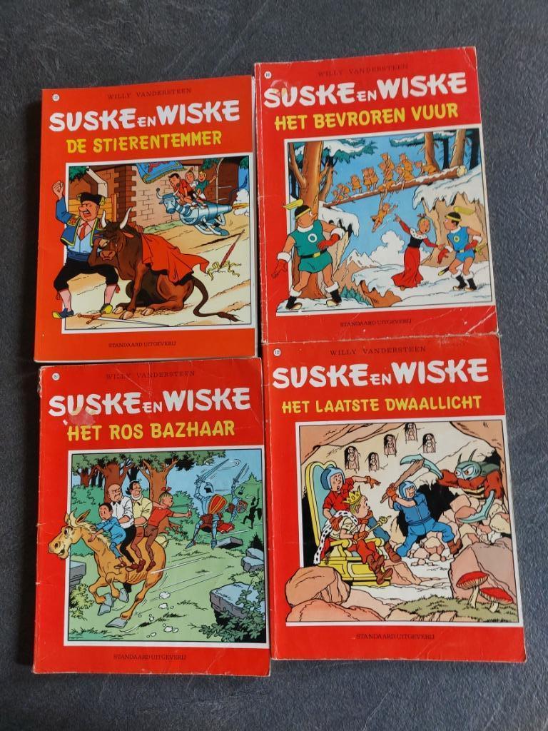 4 oude  suske en wiske stripboeken, Ophalen of Verzenden, Gelezen