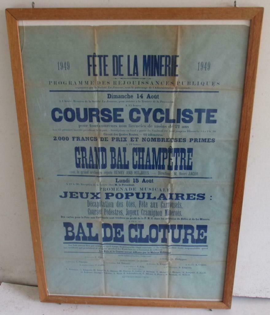 oude affiches volksfeest kleine dorpjes 1950 café ADG, Ophalen