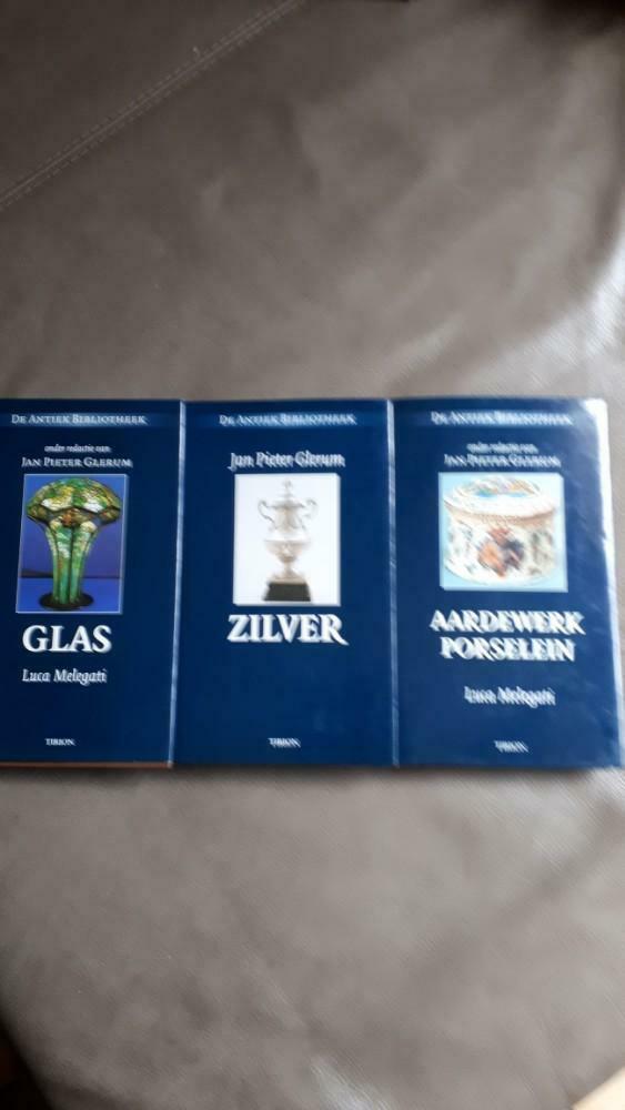 De antiek bibliotheek Glas - Aardewerk en porselein - zilve, Enlèvement