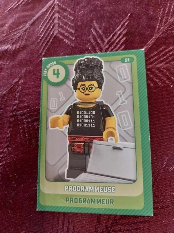 Lego / Verzamelkaart / Programmeur, Envoi, Comme neuf, Lego