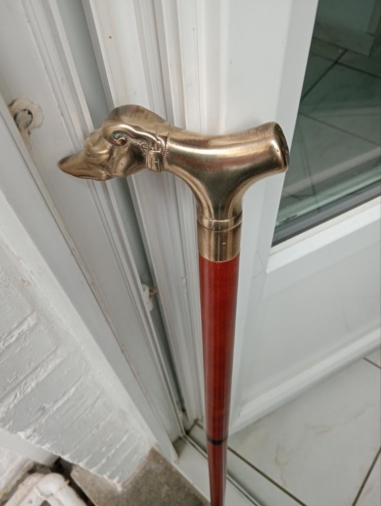 Wandelstok met binnenfles (hond), Ophalen of Verzenden, Gebruikt