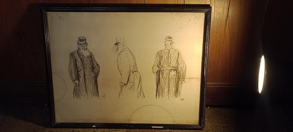 Gravure Paul RENOUARD, 57x44, n295, Antiquités & Art, Enlèvement ou Envoi, Gravure