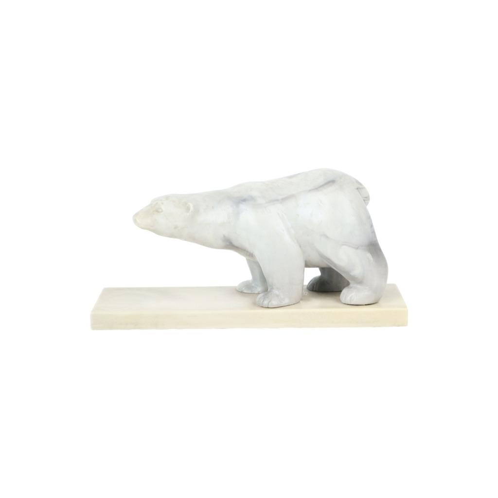 IJsbeer Beeld Sculptuur Faux Marmer Marblecraft Canada, Enlèvement ou Envoi, Utilisé, Animal