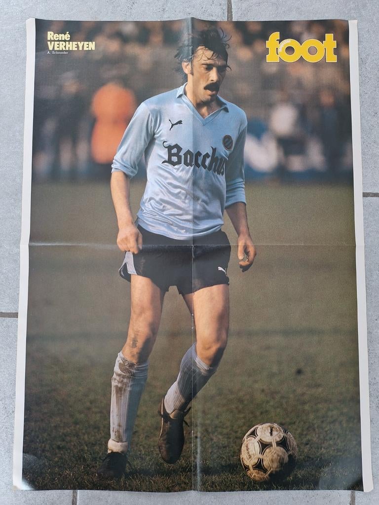 FC Bruges, René Vereyen, poster en parfait etat, Enlèvement ou Envoi, Comme neuf