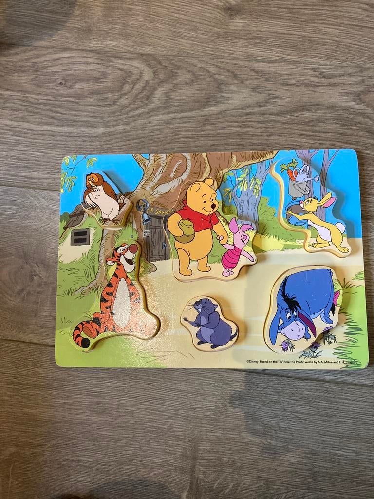 Legpuzzel van Winnie The Pooh, Ophalen, Gebruikt, Van hout, Minder dan 10 stukjes