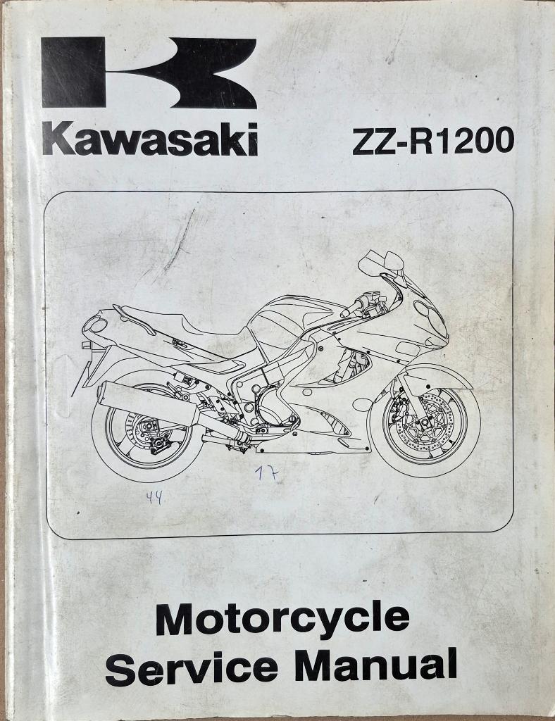 Manuel de service Kawasaki ZZR 1200, Motos, Modes d'emploi & Notices d'utilisation, Enlèvement ou Envoi, Kawasaki