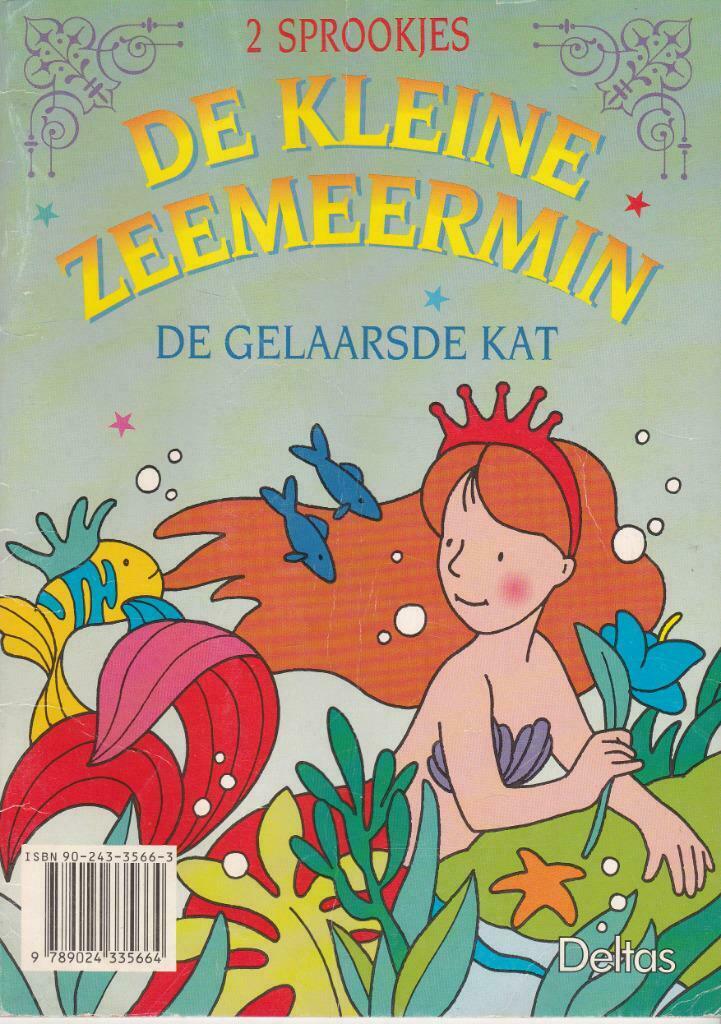 2 sprookjes: De kleine zeemeermin en De gelaarse kat., Ophalen of Verzenden, Zo goed als nieuw, 1 tot 2 jaar