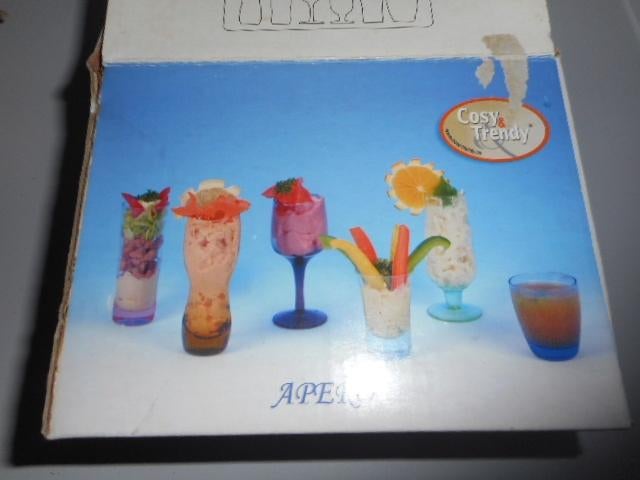 6 apero /dessert glaasjes, Huis en Inrichting, Ophalen, Nieuw, Glas, Overige typen