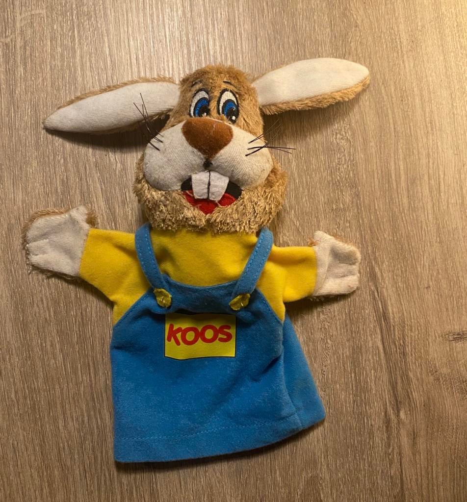 🔥 Handpop Koos Konijn - 23 cm, Ophalen of Verzenden, Zo goed als nieuw, Konijn