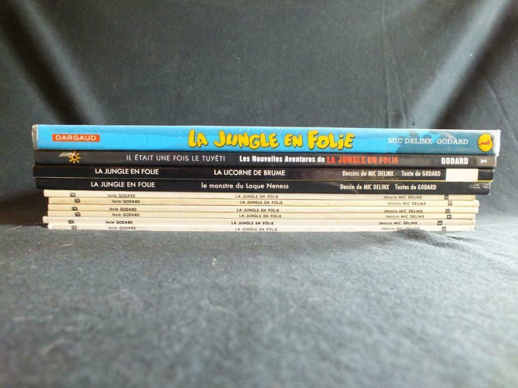 JUNGLE EN FOLIE (14 ALBUMS / 11 E.O).   EDITIONS ROSSEL,, Livres, BD, Série complète ou Série, Enlèvement ou Envoi, Utilisé, DELINX-GODAR