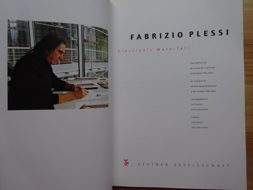 Fabrizio Plessi, Electronic Waterfall: Sony 2000, Ophalen of Verzenden, Zo goed als nieuw, Grafische vormgeving