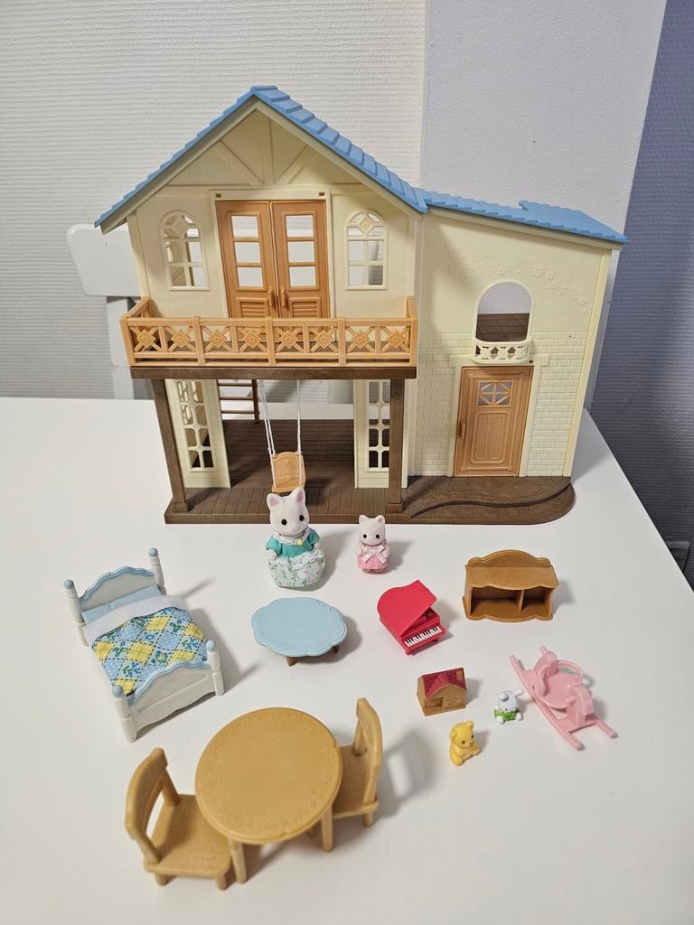 Sylvanian Families House Huis met blauw dak, Kinderen en Baby's, Ophalen of Verzenden