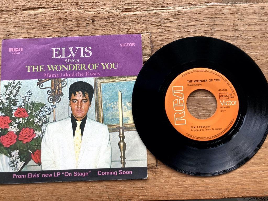 Vinyl single Elvis Presley - The Wonder Of You, Gebruikt, 7 inch, Single, Ophalen of Verzenden