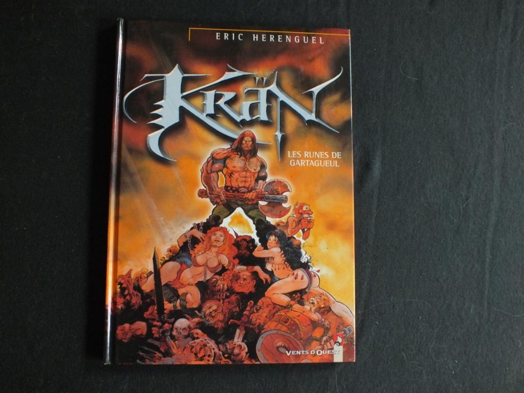 KRAN LE BARBARE (1 ALBUM EO)  EDIT. VENTS D'OUEST, Complete serie of reeks, Ophalen of Verzenden, Zo goed als nieuw, Eric HERENGUEL