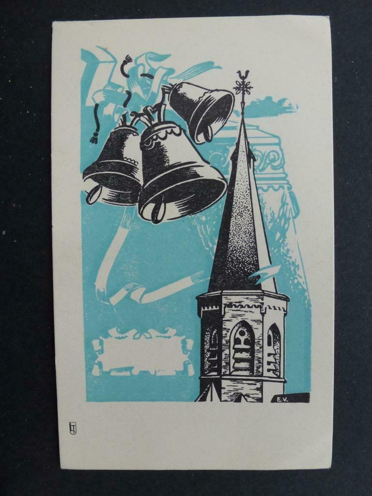 oud bidprentje 1956 wijding  klok Cecilia Neerijse, Verzamelen, Verzenden, Bidprentje