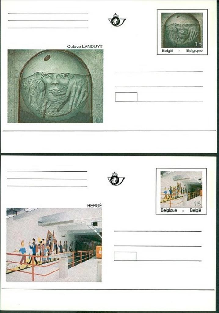 Année 1993 - CA44-CA45/BK44-BK45 - métro bruxellois - Hergé, Enlèvement