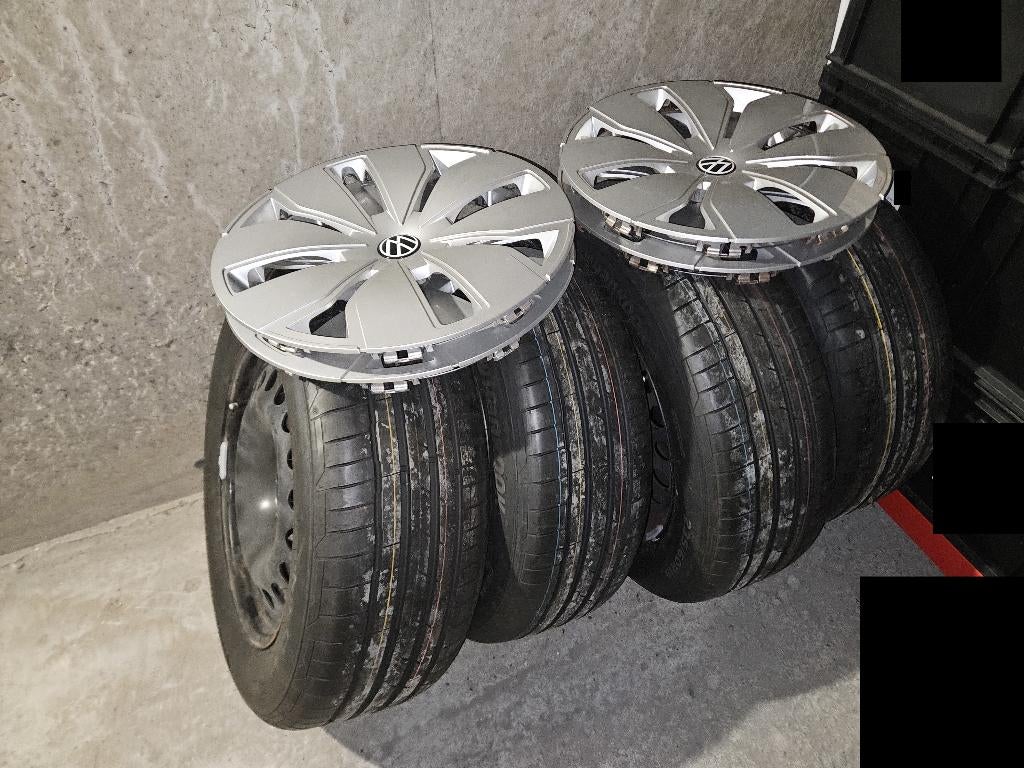 Jantes acier VW ID Buzz 18"+ pneus été Hankook & enjoliveurs, Neuf, Pneus et Jantes, Pneus été, Véhicule utilitaire