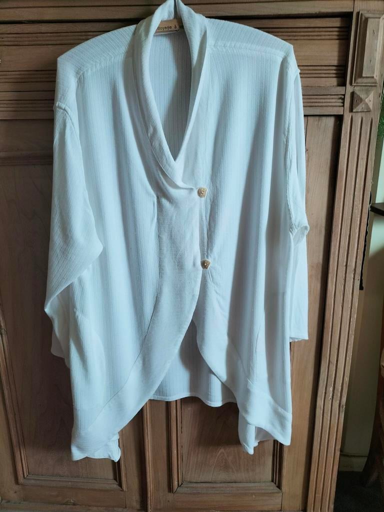 Veste élégante manches longues, Enlèvement, Comme neuf, Blanc