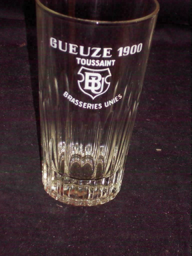 Gueuze.Kriek.Lambic.Brasserie Unies.1900 Toussaint.D 140, Enlèvement ou Envoi, Comme neuf, Verre ou Verres