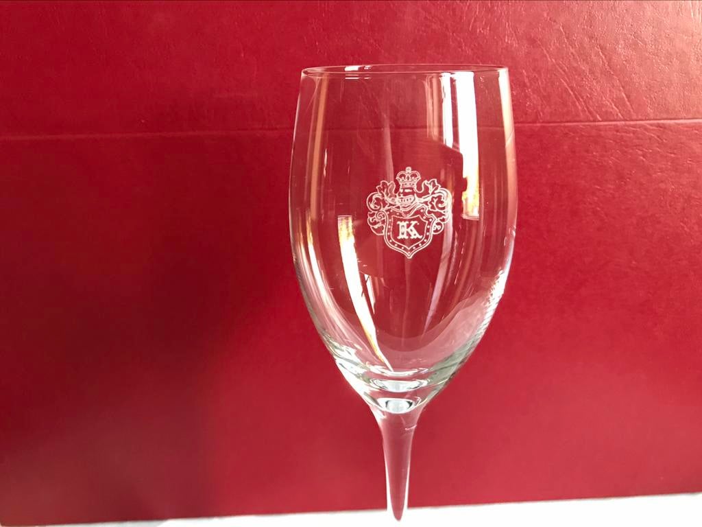12 coupes de champagne Krug dans une boîte en cuir, Enlèvement ou Envoi
