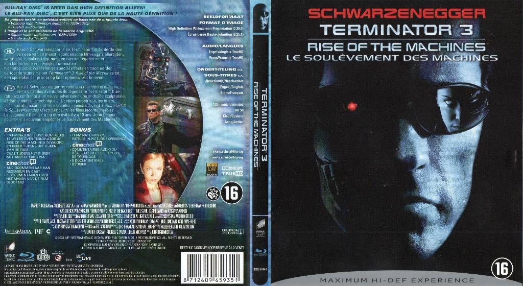 terminator 3  rise the machine (blu-ray) nieuw, Ophalen of Verzenden, Zo goed als nieuw, Science Fiction en Fantasy