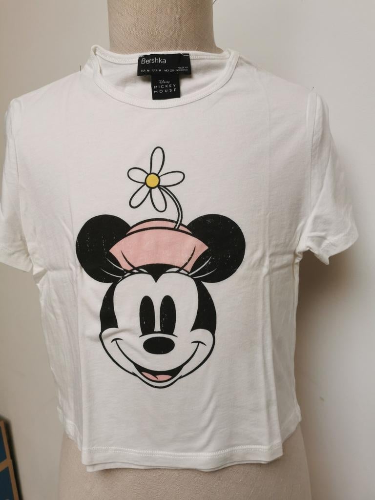 Mooie t-shirt van Bershka Mickey Mouse, Ophalen of Verzenden, Zo goed als nieuw, Maat 38/40 (M)