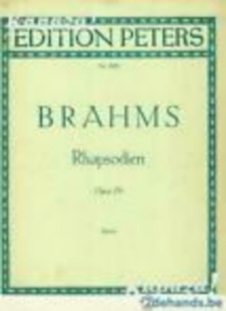 Partituur: Brahms, Rhapsodien für klavier zu 2 händen opus 7, Ophalen of Verzenden, Zo goed als nieuw, Algemeen