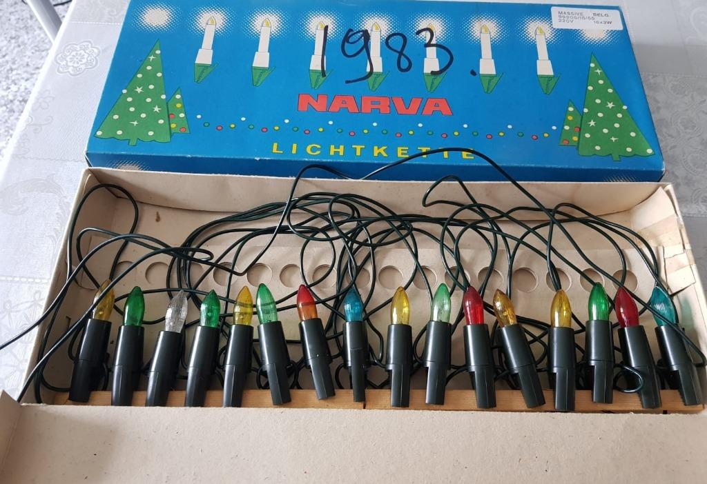 -Oude Narva kerstverlichting (16 klemkaarsen), Ophalen of Verzenden, Zo goed als nieuw