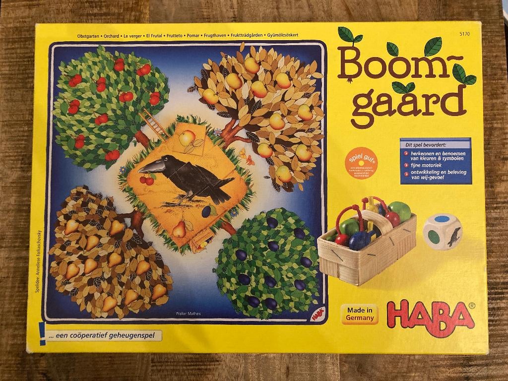 Gezelschapsspel - Boomgaard - Haba, Ophalen of Verzenden, Zo goed als nieuw, Haba