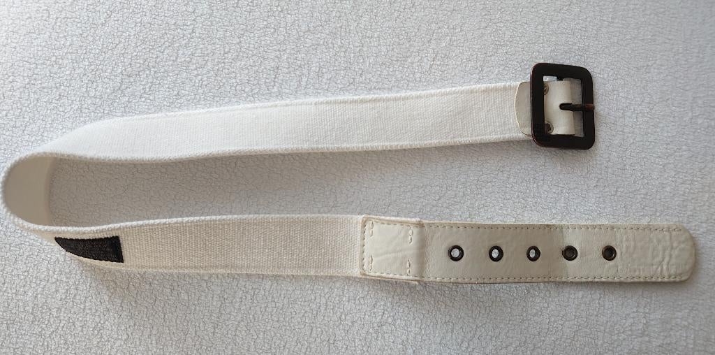 G-Star Raw Denim : Witte riem / ceintuur / M / worn look, Kleding | Dames, 3 tot 5 cm, Wit, 90 tot 100 cm, Ophalen of Verzenden