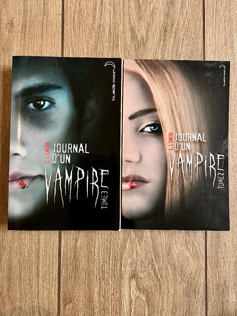 lot 2 livres « journal d’un vampire », Enlèvement ou Envoi, Utilisé, L.J. Smith