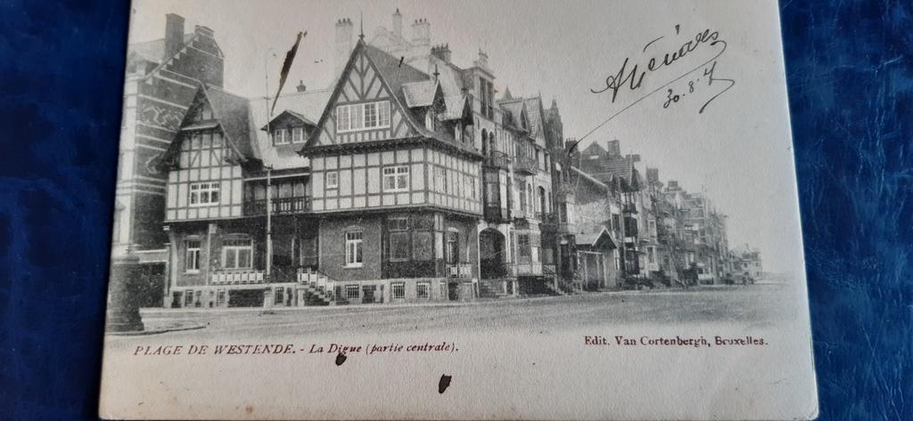 WESTENDE LES VILLAS DIGUE EN FRONT DE MER 1905 !, Enlèvement ou Envoi