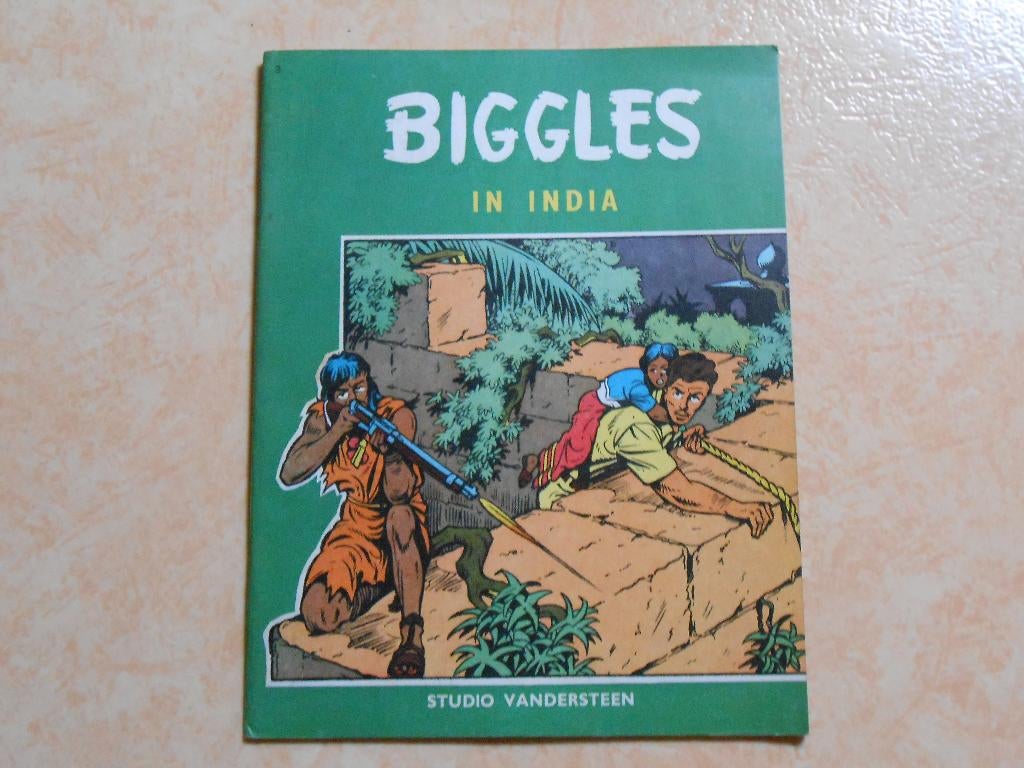 Biggles 3 in India 1966 1 ste druk., Boeken, Stripverhalen, Zo goed als nieuw, Eén stripboek, Ophalen of Verzenden