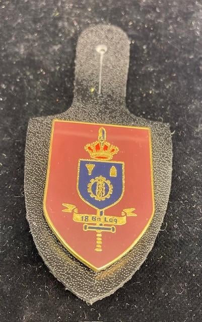 Breloque 18 Bn Log, Ophalen of Verzenden, Landmacht, Embleem of Badge