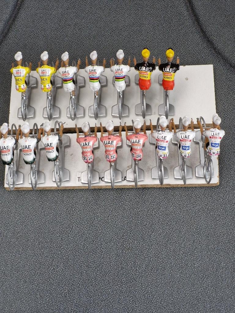 équipe de coureurs UAE Tadei Pogacar - Tim Wellens, Collections, Jouets miniatures, Envoi