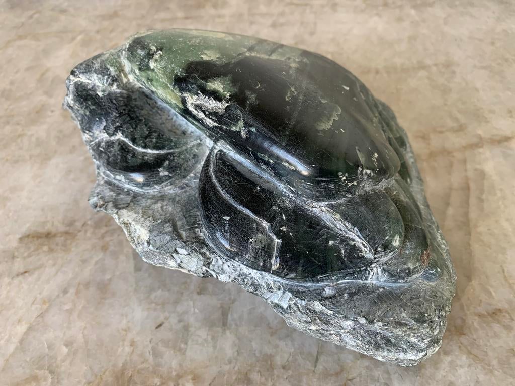 Sculptuur SERPENTINE beeld  van een KRAB, Ophalen