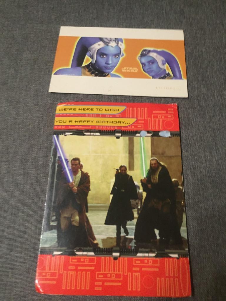 Duo oude postkaarten Star Wars, Verzamelen, Ophalen of Verzenden, Zo goed als nieuw, Boek of Poster
