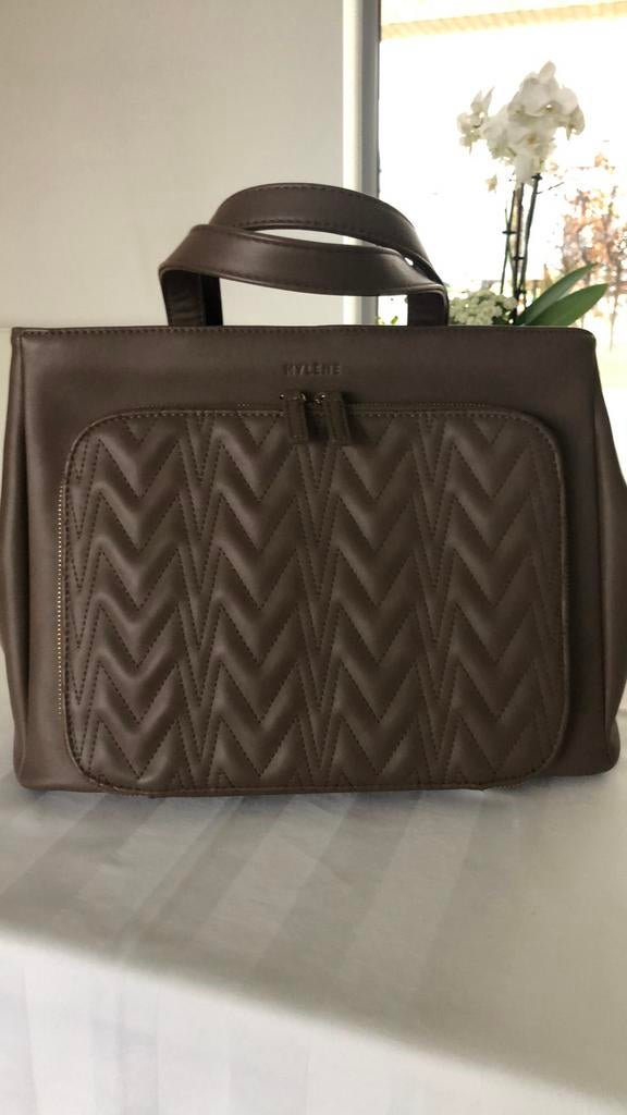 Mylène handtas bruin, Handtassen en Accessoires, Tassen | Damestassen, Ophalen, Zo goed als nieuw, Bruin, Handtas