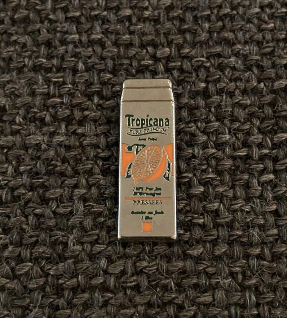 PIN - TROPICANA - JUS D'ORANGE, Verzenden, Gebruikt, Merk, Speldje of Pin