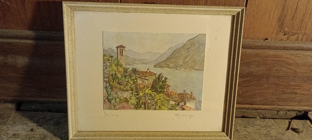 Petite peinture signée, 21x17, n217, Enlèvement ou Envoi