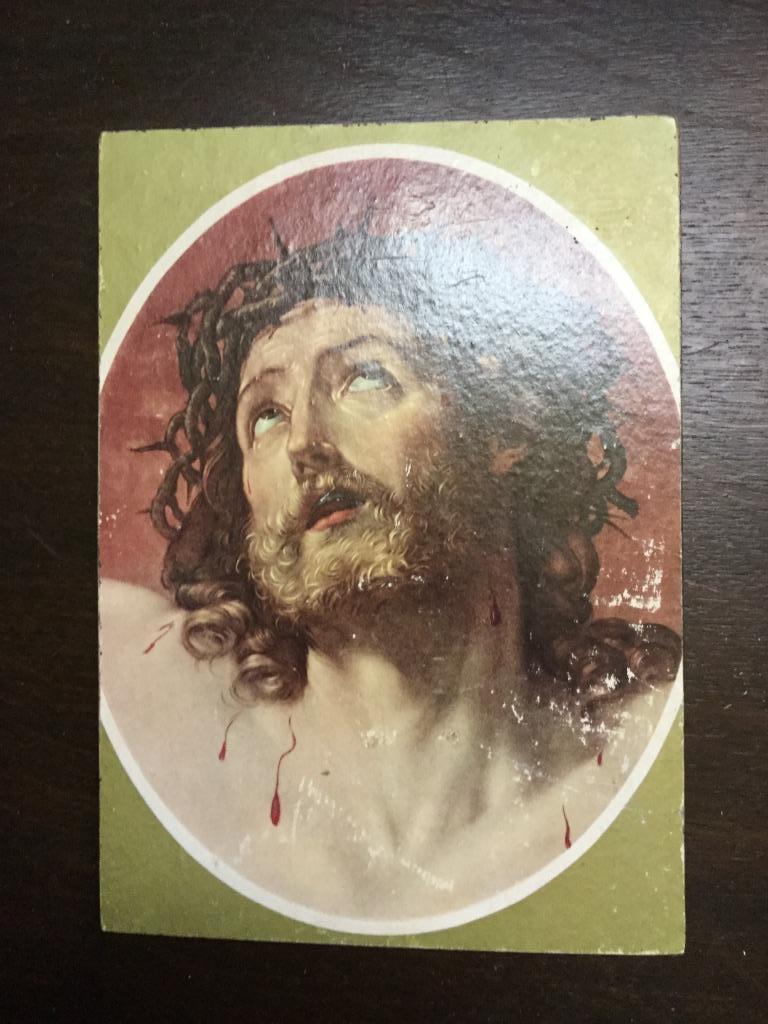 Religieuze afbeelding op hout van Christus, Antiek en Kunst, Antiek | Religieuze voorwerpen, Ophalen of Verzenden
