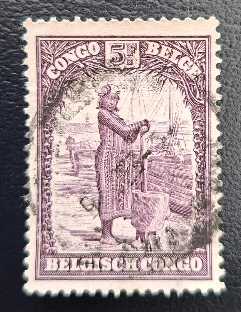 Timbre OBP 181 du Congo belge, Enlèvement ou Envoi, Affranchi, Oblitéré