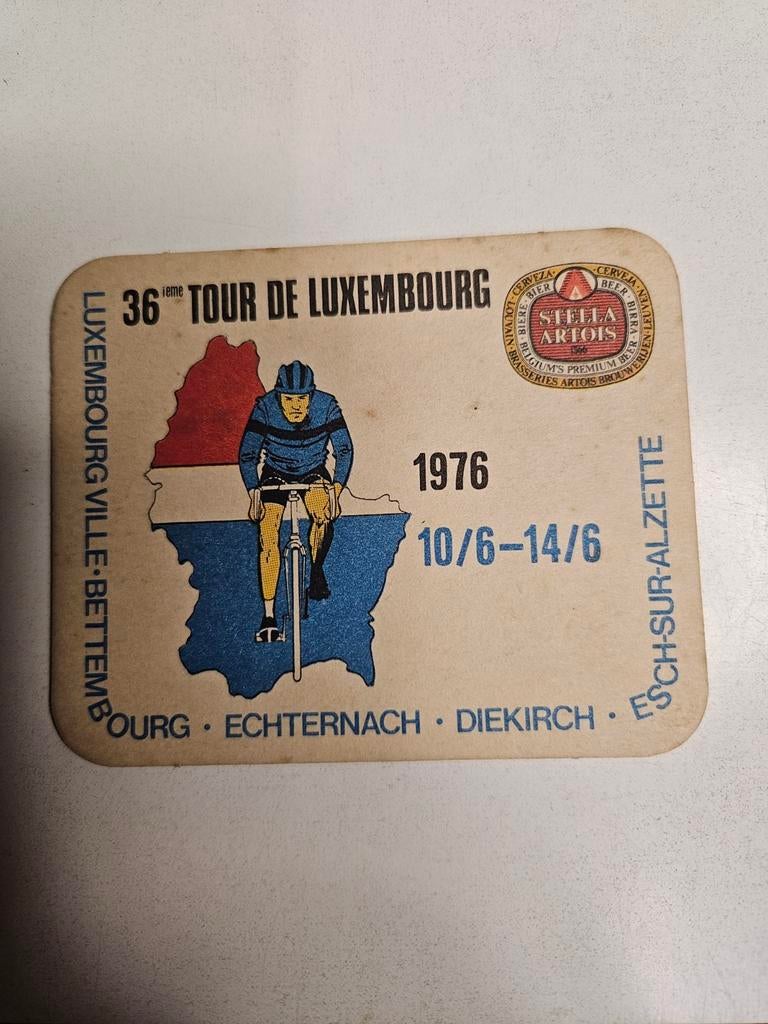 Old Beer Mat Artois Cycling Tour de Luxembourg, Collections, Enlèvement ou Envoi