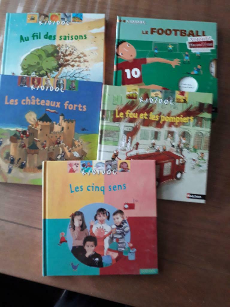 5 livres éducatifs Kididoc, Enlèvement, Utilisé