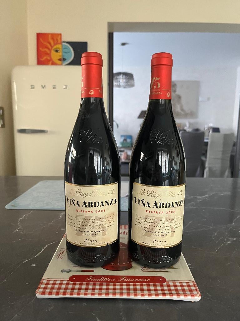 Rioja DOCa Vina Ardanza Reserva La Rioja Alta, Spanje, Ophalen of Verzenden, Zo goed als nieuw, Rode wijn