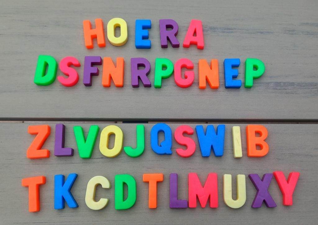 Magnetische letters., Ophalen, Zo goed als nieuw, Taal en Lezen