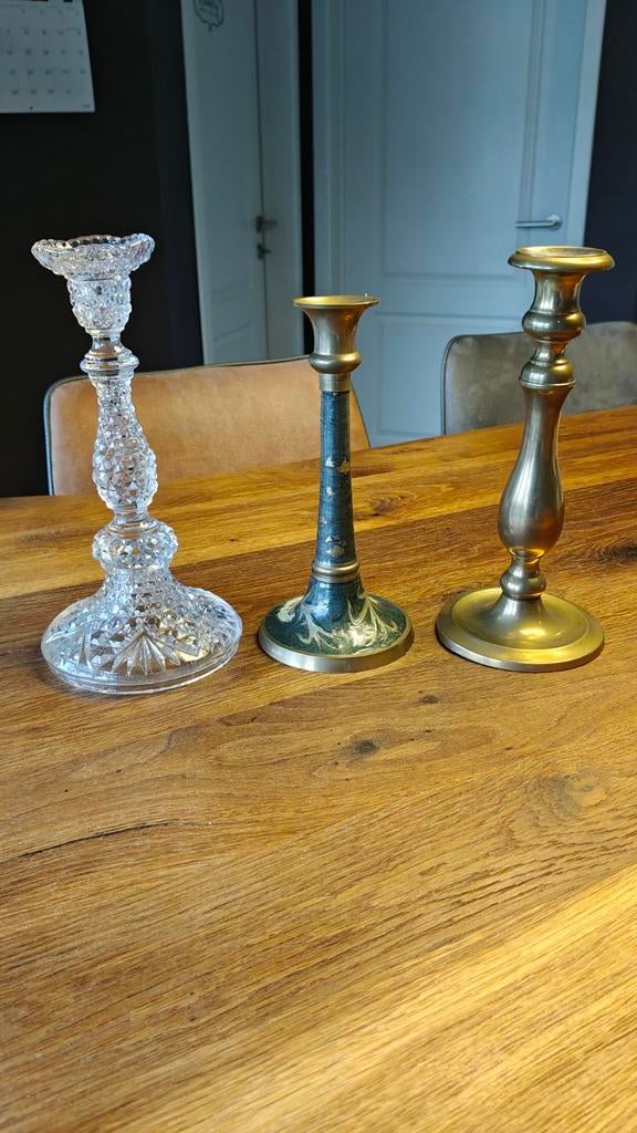 3 mooie kandelaars, Ophalen of Verzenden