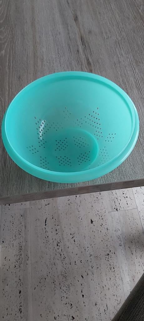 Vergiet tupperware, Ophalen