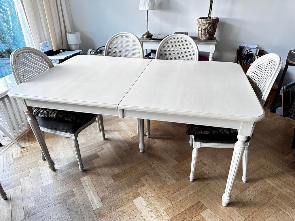 Ensemble table salle à manger et 6 chaises style Louis VI, Maison & Meubles, Tables | Tables à manger, 150 à 200 cm, Cinq personnes ou plus