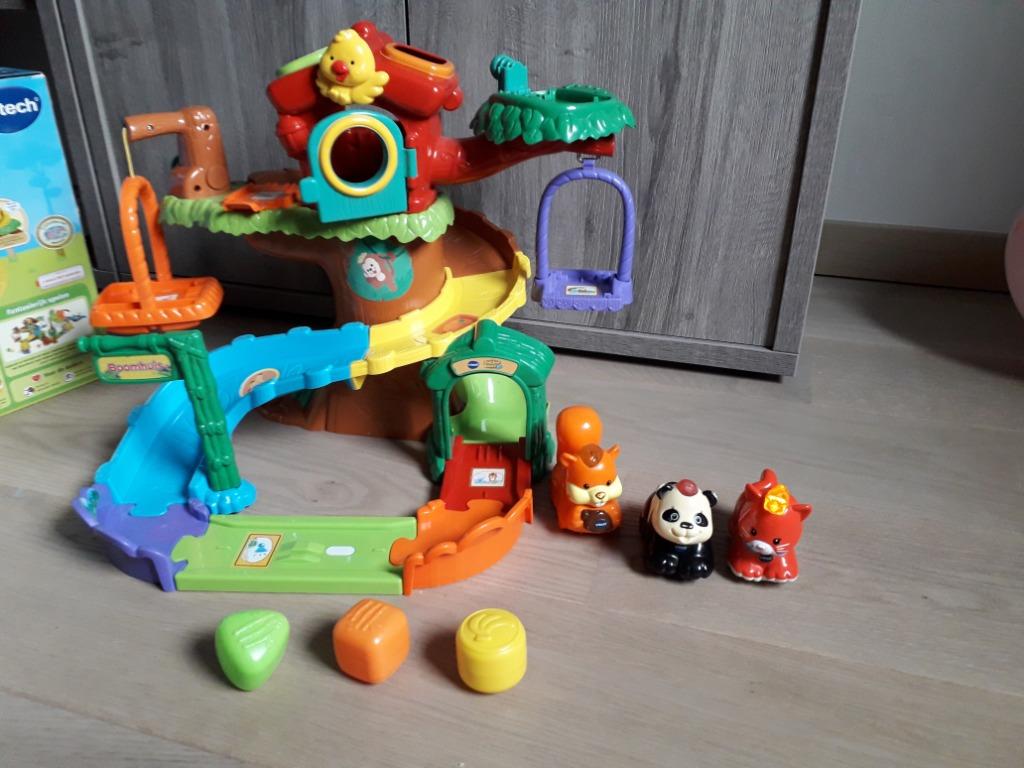 V tech zoef zoef dieren boomhut met 3 dieren, Ophalen, Gebruikt